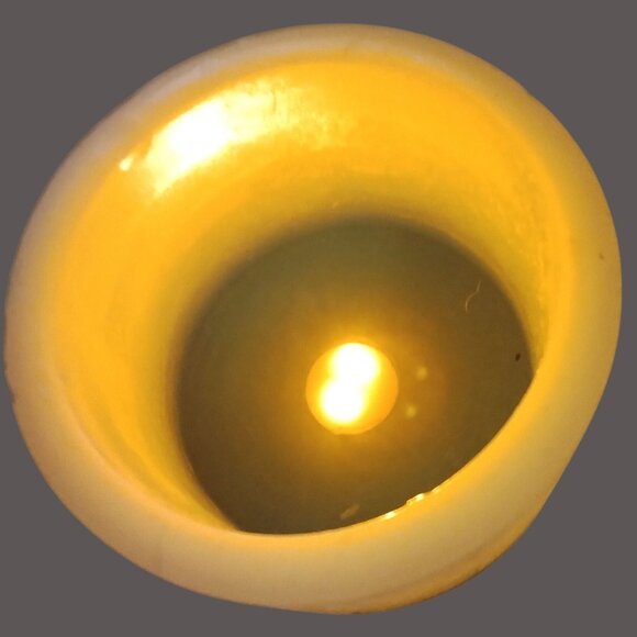 Sylvania Flameless Candle Blue Battery Operated Timer Feature Pillar 4x3 inch - Picture 3 of 11